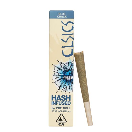 Photograph of product: CLSICS au chocolat Infused Pre-roll Blue Crack 1g - 