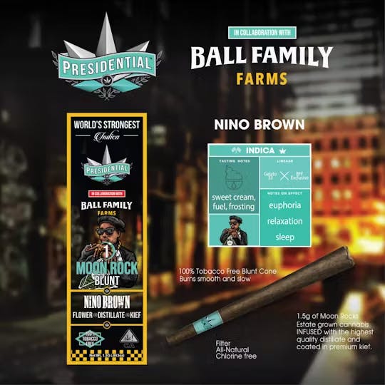 Photograph of product: Nino Brown Moonrock Blunt 1.5g - 