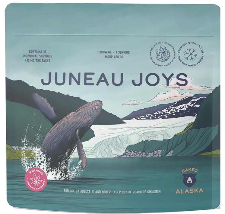 Photograph of product: Juneau Joys (100mg) Oui'd Brownie Joys by Baked Alaska