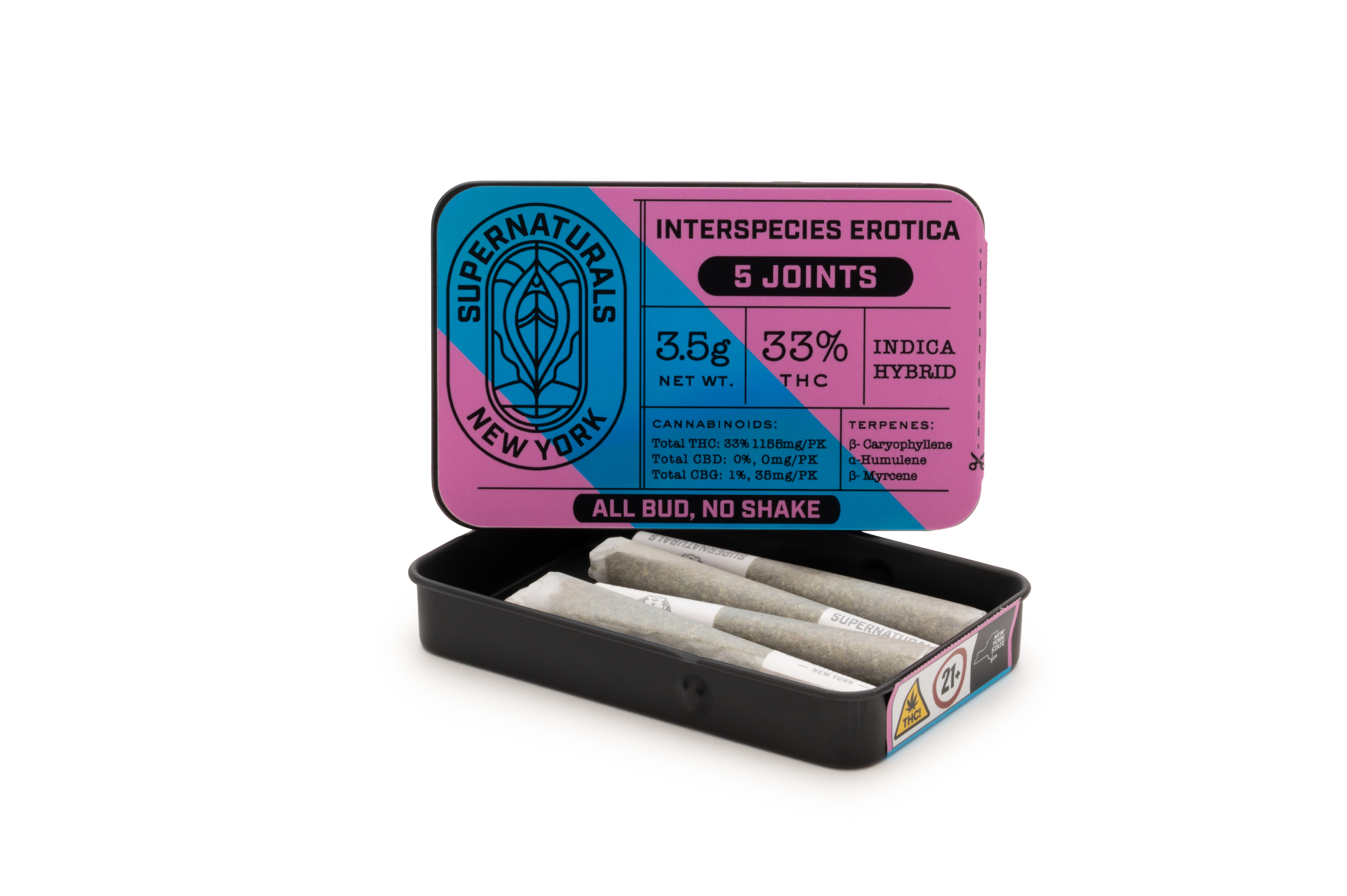Photograph of product: Interspecies Erotica | Classic Joints 5pk | 3.5g