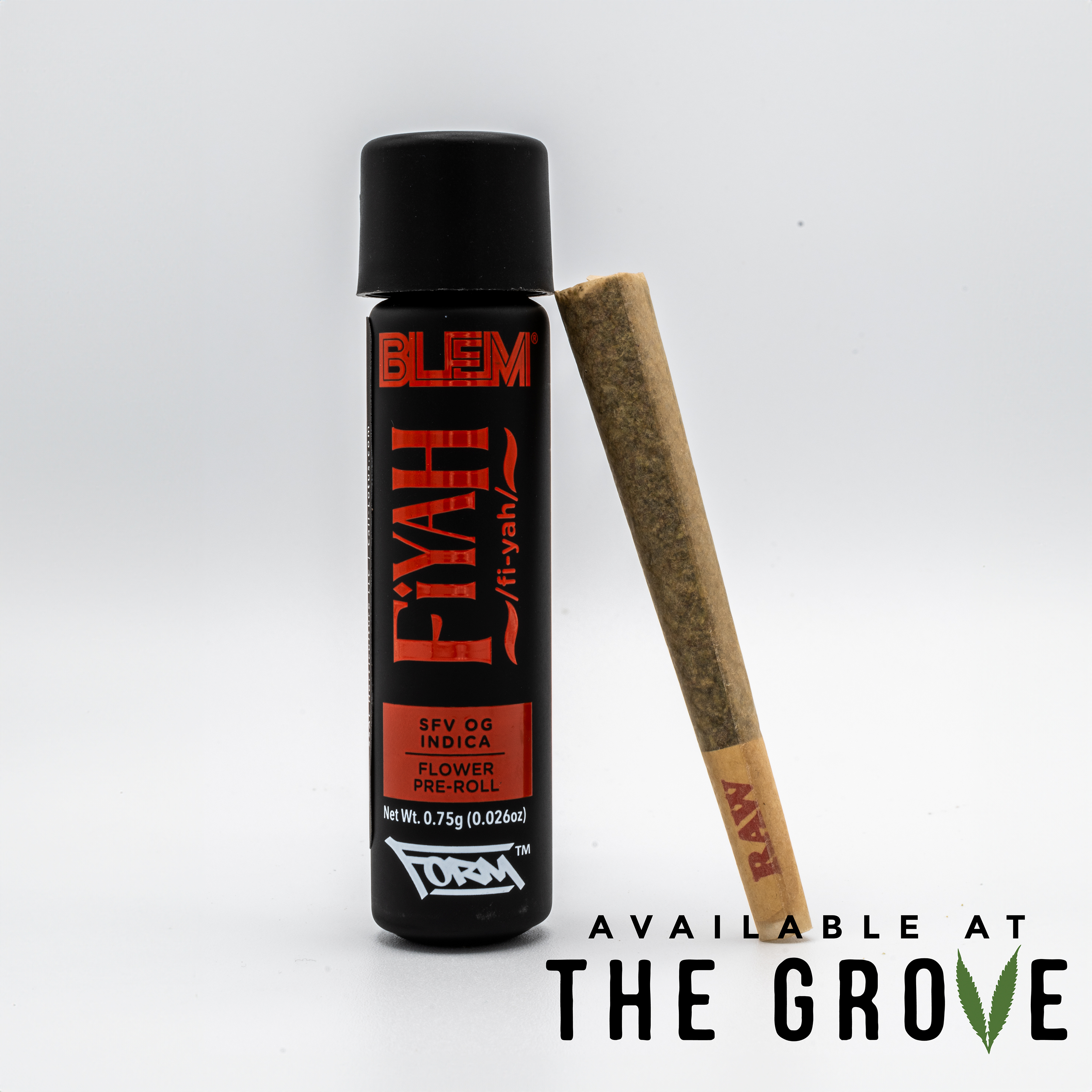 Photograph of product: BLEM | FIYAH .75g Pre-Roll