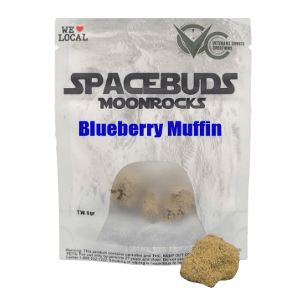 Photograph of Product: Space Buds - Moonrocks - Blueberry Muffin - Infused Flower - 4g