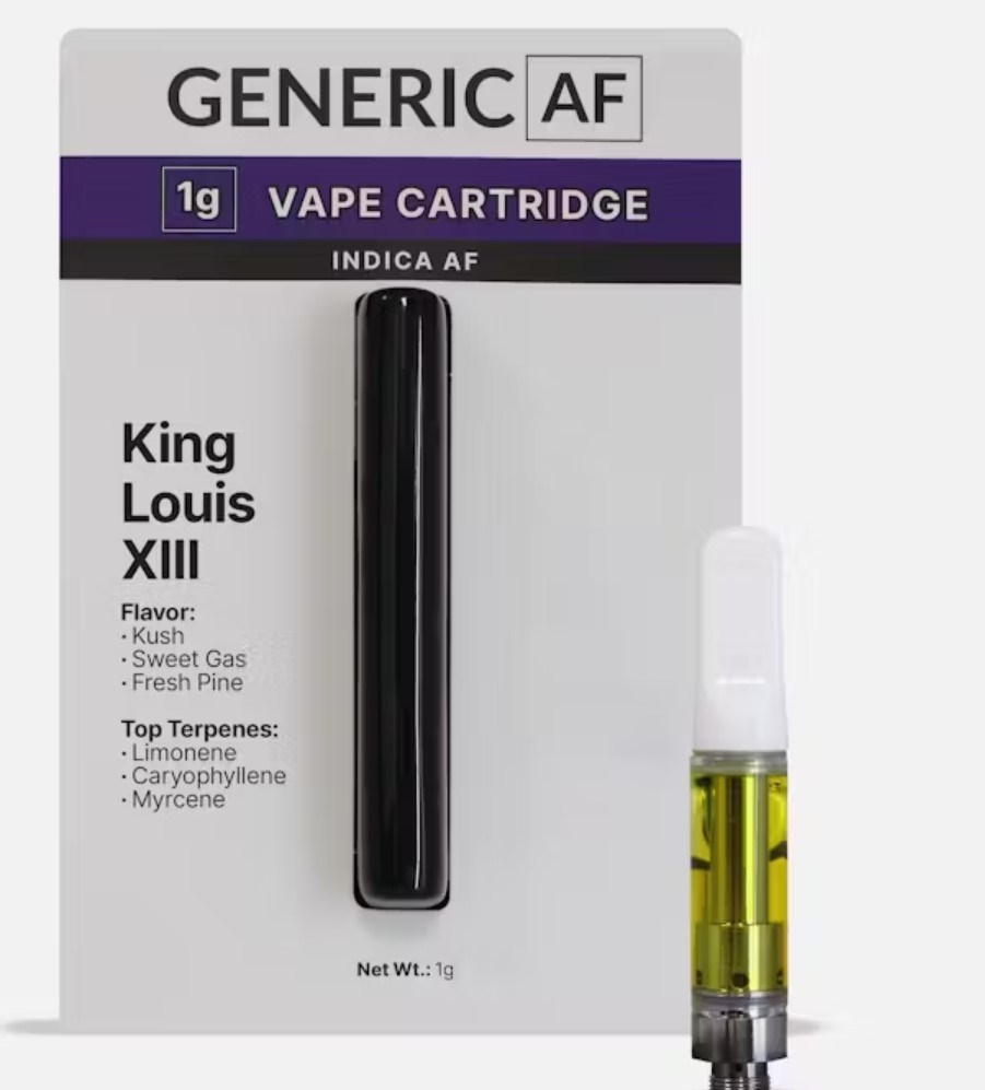 Photograph of Product: Generic AF | King Louis XIII | Indica AF cart