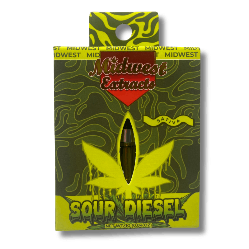 Photograph of product: Midwest Extracts | Sour Diesel 1g Cart