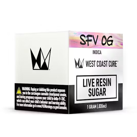 Photograph of product: WCC SFV OG Live Resin Sugar 1g