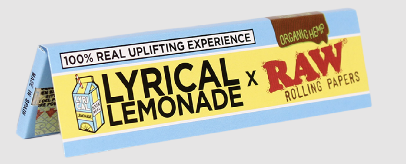 Photograph of product: RAW - LYRICAL LEMONADE Rolling Papers - King WIDE Size