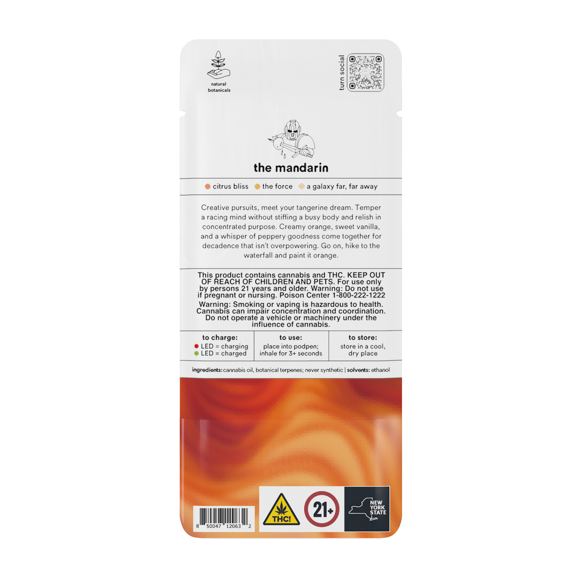 Photograph of product: TURN | THE MANDARIN | Oui'd | 1G POD