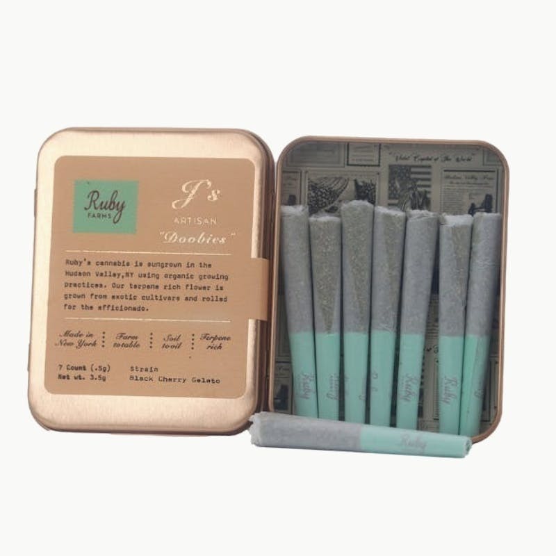 Photograph of product: Ruby Farms | Doobies | 7 count | Rozay | 3.5g