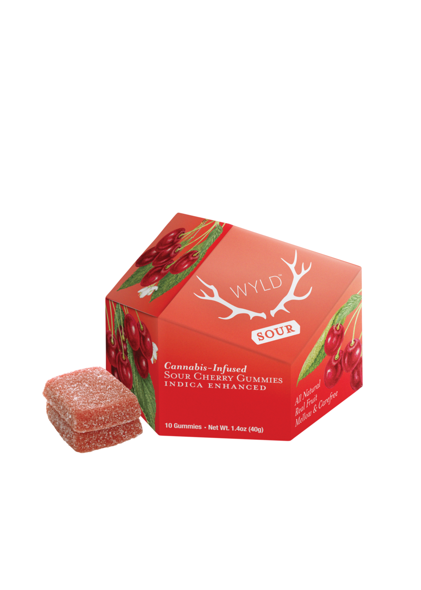Photograph of product: Wyld Sour Cherry (I) Gummies 10mg 10pk
