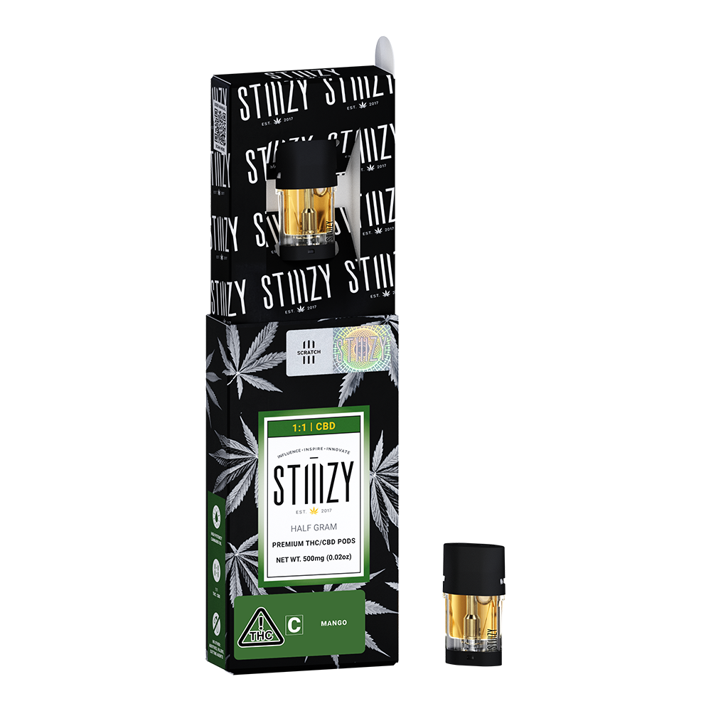 Photograph of product: STIIIZY Juicy Melon 1:1 Vape Pod 0.5g