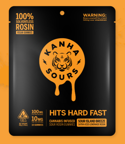 Photograph of product: ISLAND BREEZE SOURS - SOLVENTLESS - 100 MG