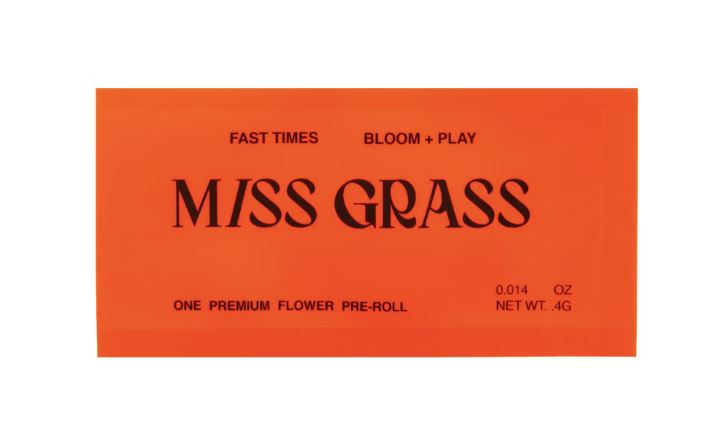 Photograph of product: Miss Grass Fast Times 0.4g Single Preroll