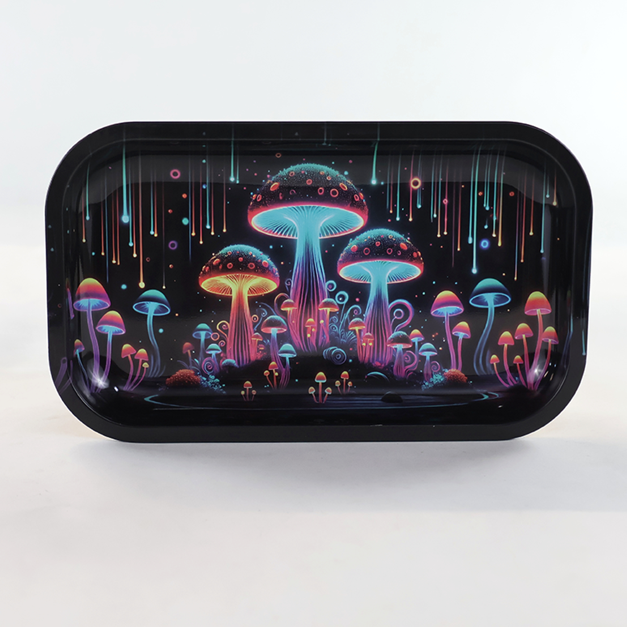 Photograph of product: Neon Mushrooms Rolling Tray | Assorted Colors May Vary - SirEEL