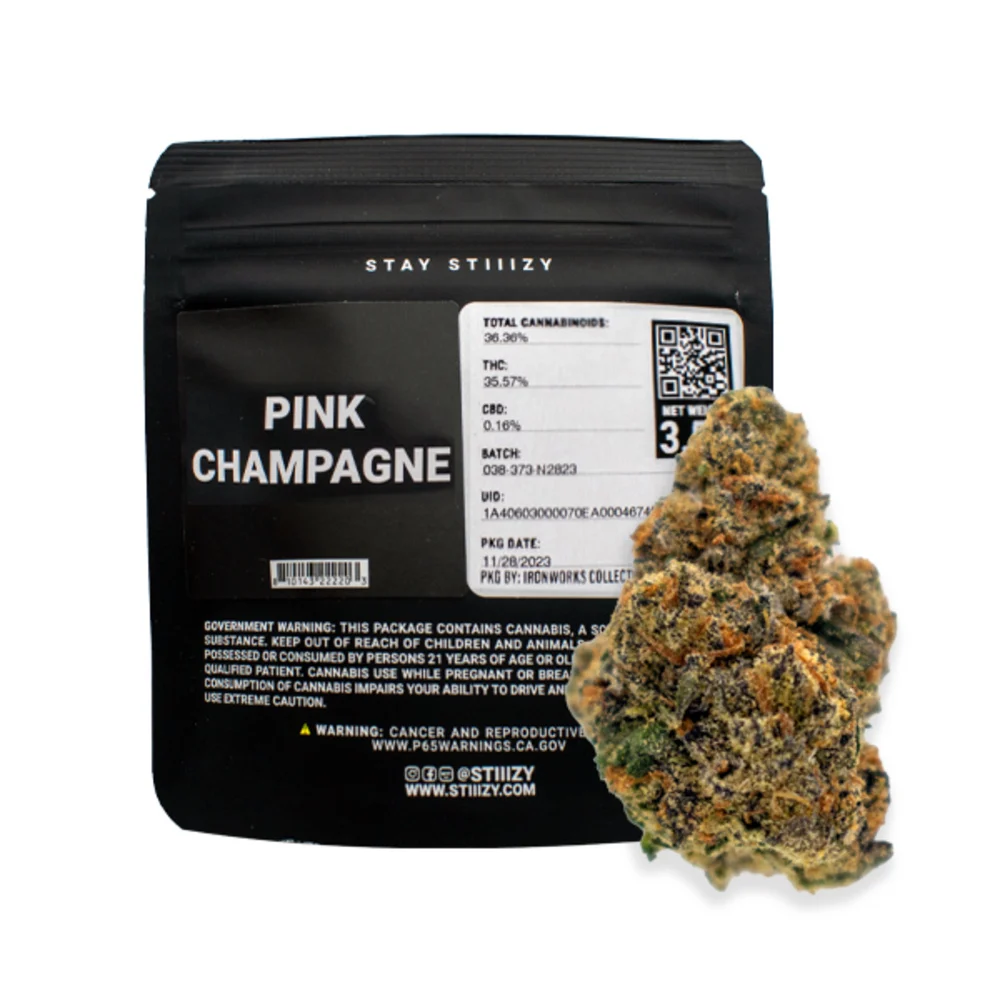 Photograph of product: Stiiizy Flower Pink Champagne 3.5g