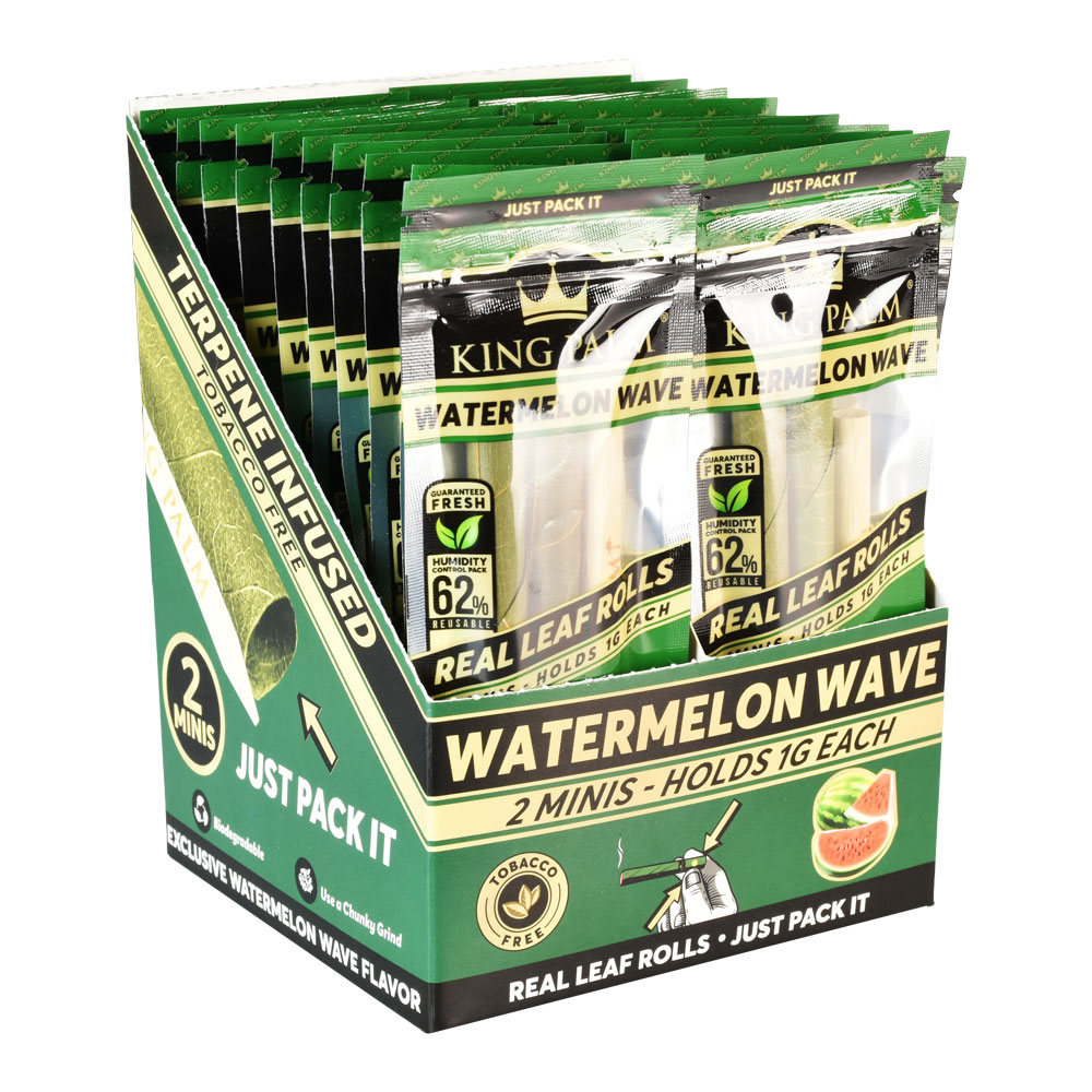 Photograph of product: King Palm Watermelon Wave Terpene Infused Leaf Rolls