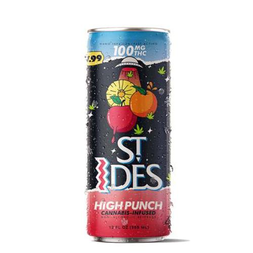 Photograph of product: St Ides - Fruit Punch High Punch Single Can 12fl oz. (100mg)