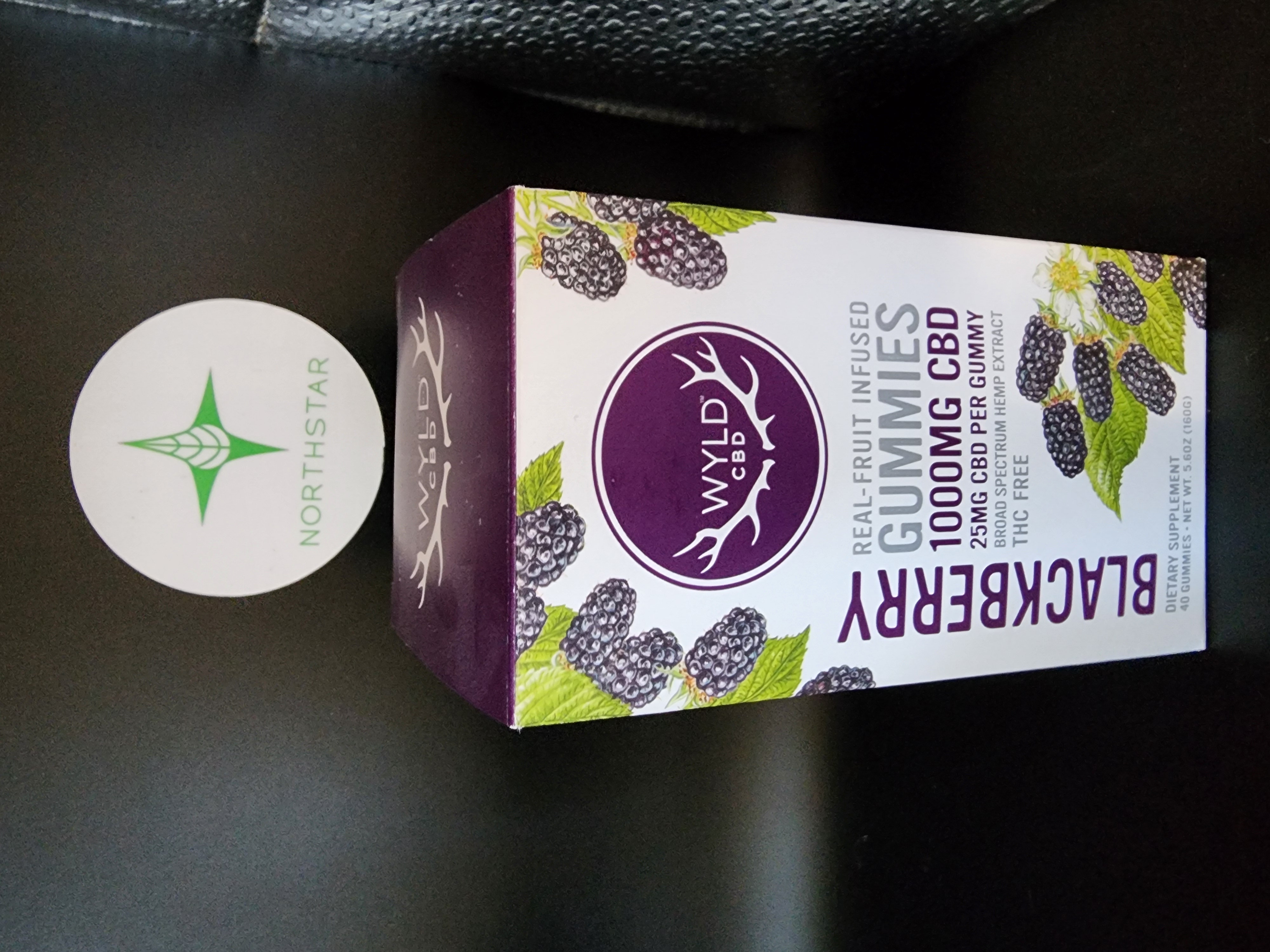 Photograph of product: Blackberry WYLD CBD Gummies NO TH-oui - Canna of Eden