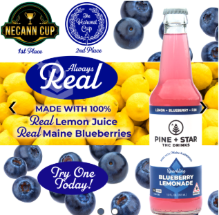 Photograph of product: P+S | Sparkling Blueberry Lemonade | 10mg TH-oui