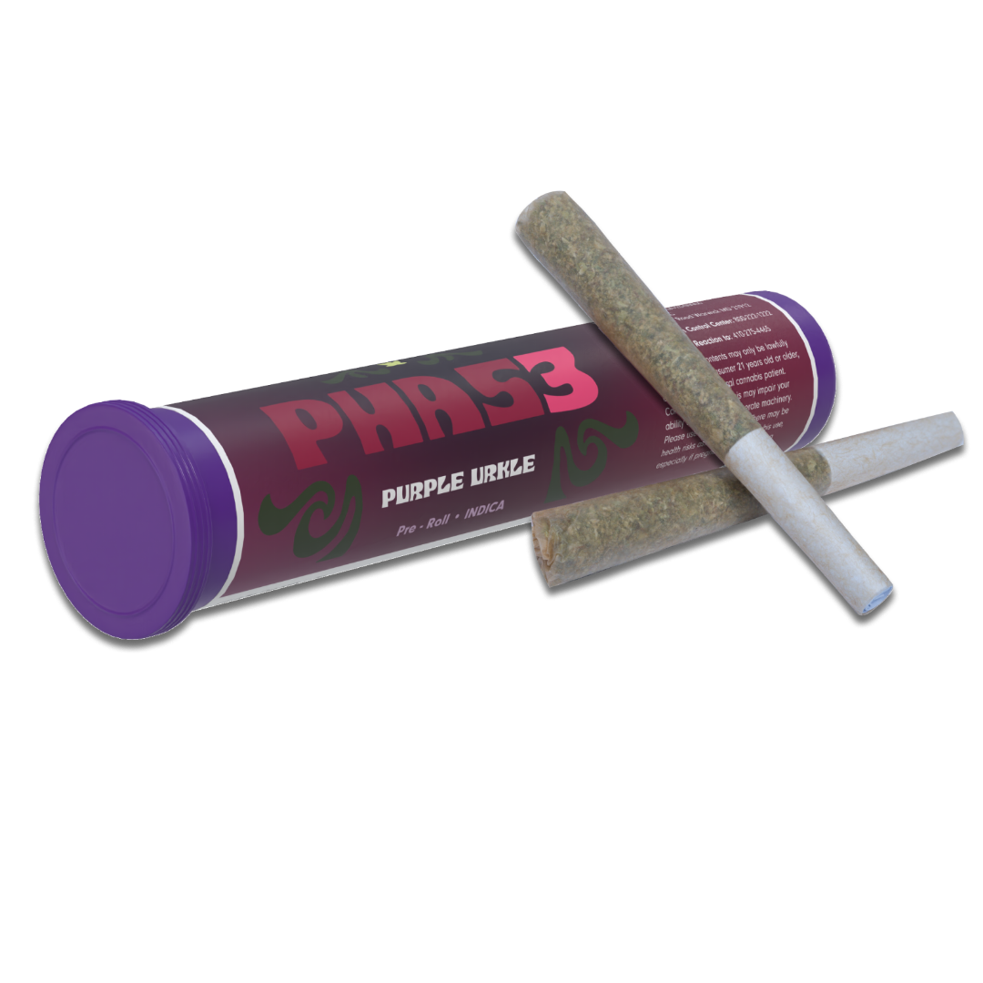 Photograph of product: Purple Urkle Diamond Duster Infused Preroll 1g