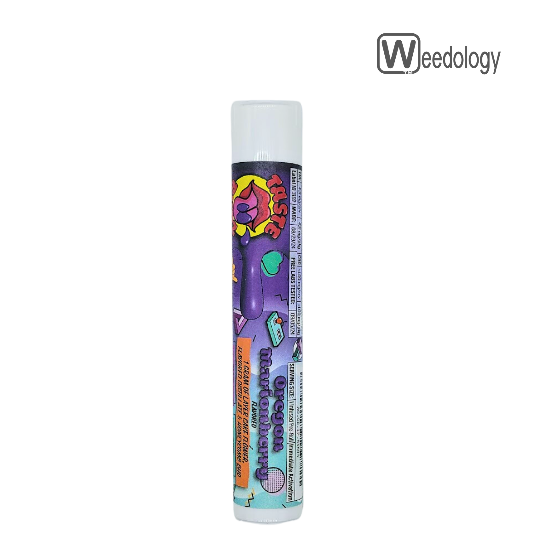 Photograph of product: After Glow 1g OREGON MARIONBERRY Infused Pre-Roll