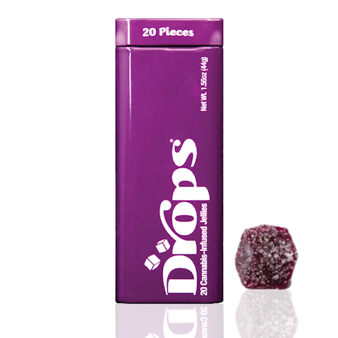 Photograph of product: DOH Drops - CBD 2:1 Blackberry [5mg] - 20pk Rosin Edibles