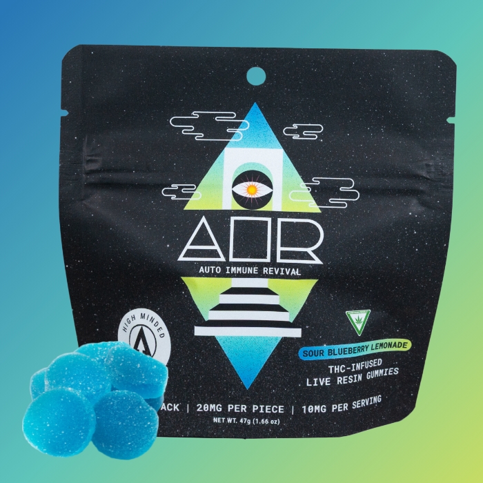 Photograph of Product: High Minded - Gummies - 200mg Live Resin - A.I.R.