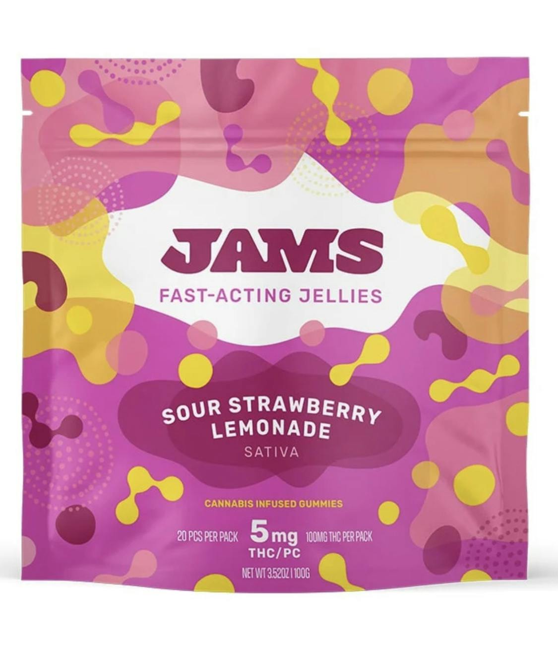 Photograph of product: FAST ACTING SOUR STRAWBERRY LEMONADE 5MG
