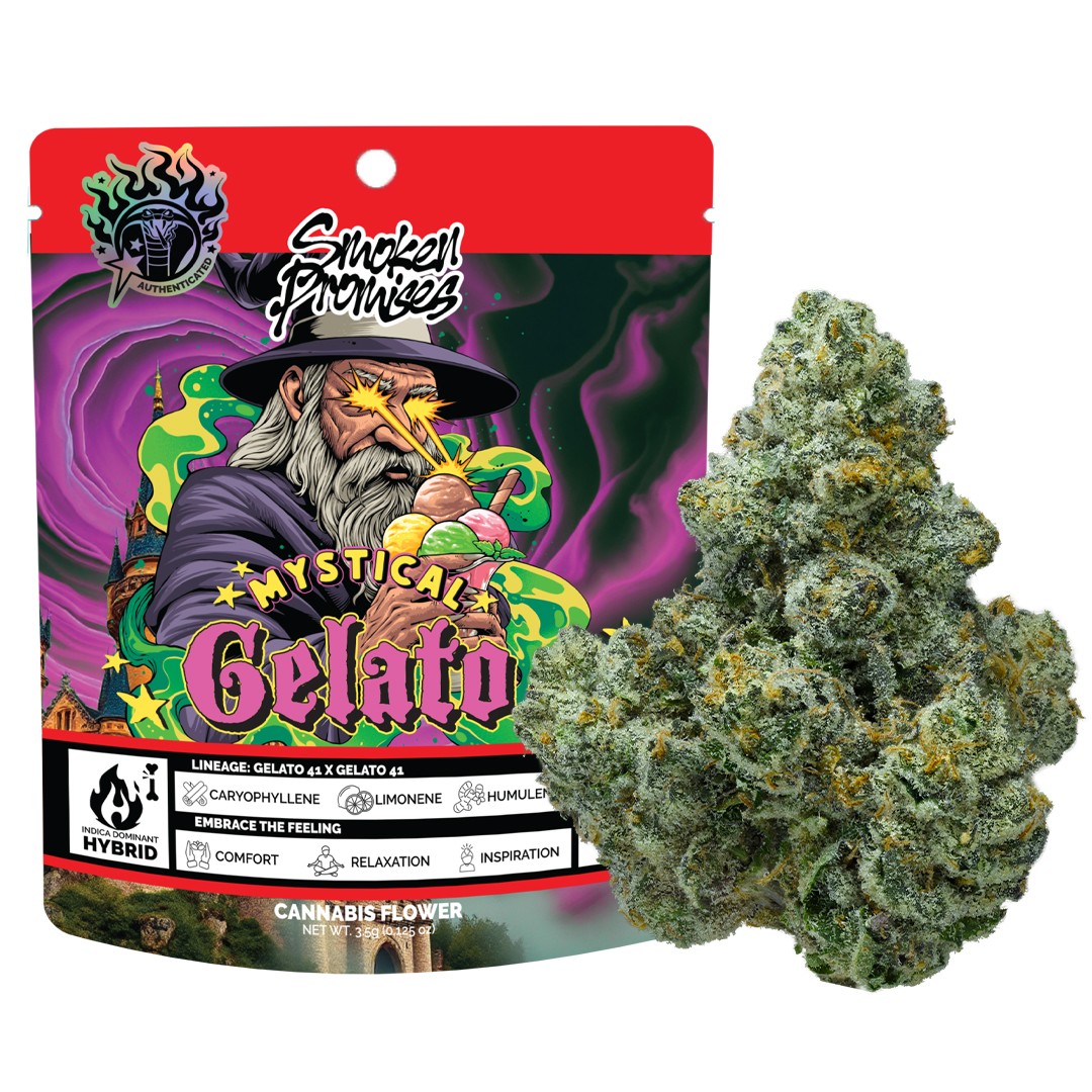 Photograph of product: MYSTICAL GELATO 3.5G FLOWER