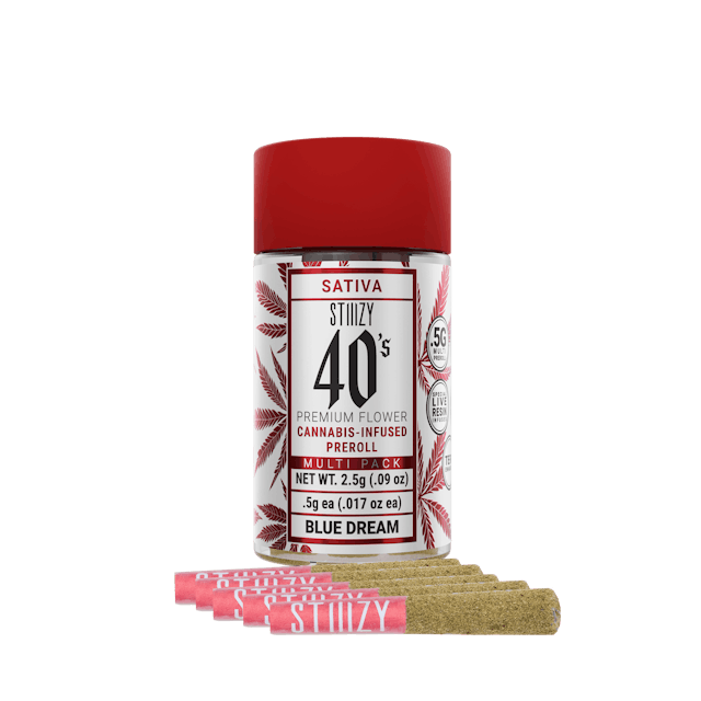 Photograph of product: Blue Dream 40's Mini Blunt 5pk 2.5g - 