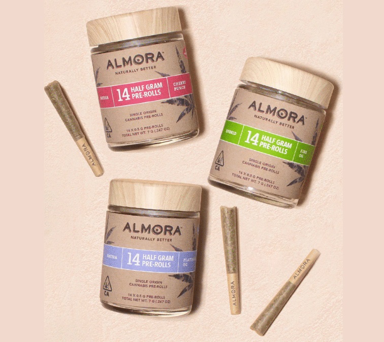 Photograph of product: Almora Blueberry Muffin .5g Pre-Rolls 14 Pack ( 7g ) Hybrid