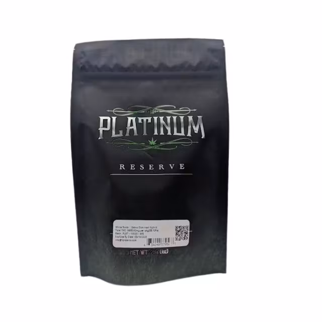 Photograph of product: Platinum Reserve | White Runtz | Oui'd Dominant Hybrid | Flower | 28g