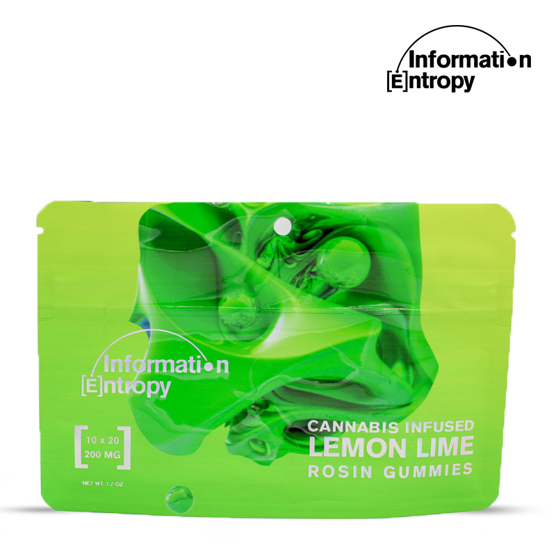 Photograph of Product: Information Entropy Lemon Lime Rosin Gummies 200mg