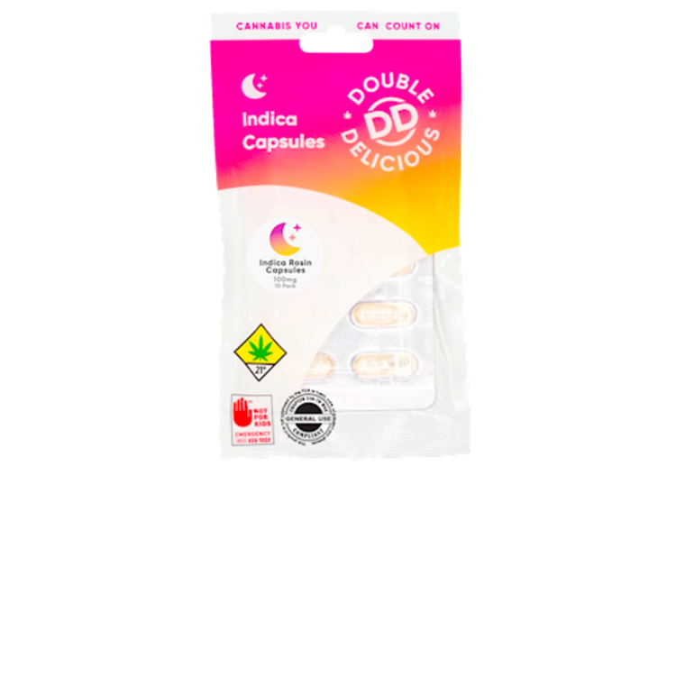Photograph of product: DBLD Rosin Capsules  10pk 0.17oz - 100mg Oui'd