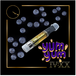 Photograph of product: Blueberry Yum Yum Distillate Cartridge | 1g - Four20