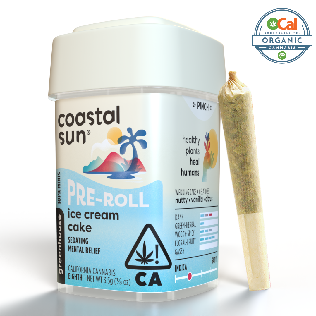 Photograph of product: Coastal Sun Preroll 10pk 3.5g - Ice Cream Cake (I)