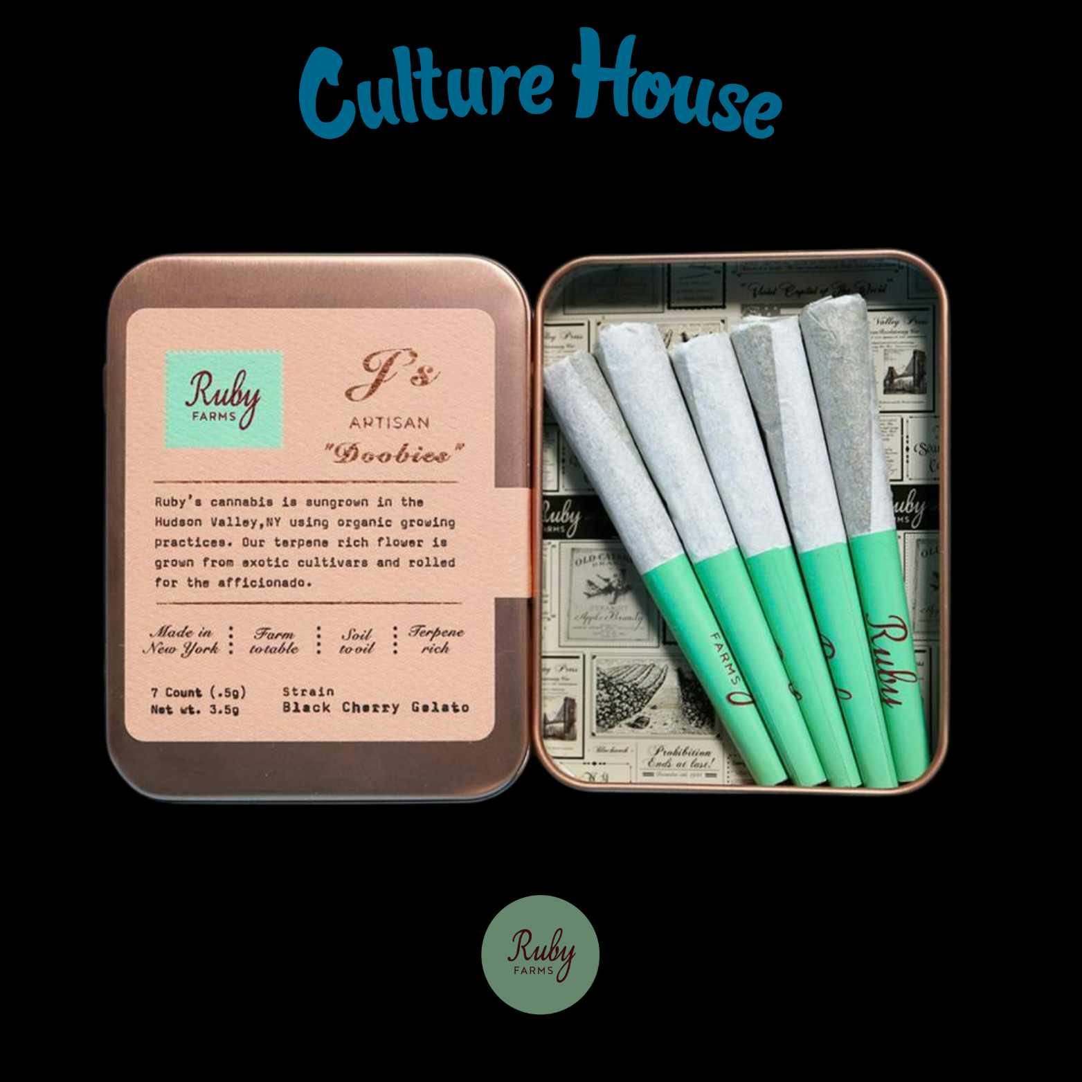 Photograph of product: Ruby Farms | Black Cherry Gelato P. Roll 7PK