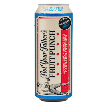 Photograph of product: FRUIT PUNCH 16OZ SODA 100MG + CBG