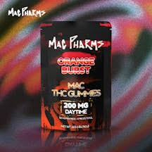 Photograph of product: Mac Pharms | Orange Burst | 200mg Gummies