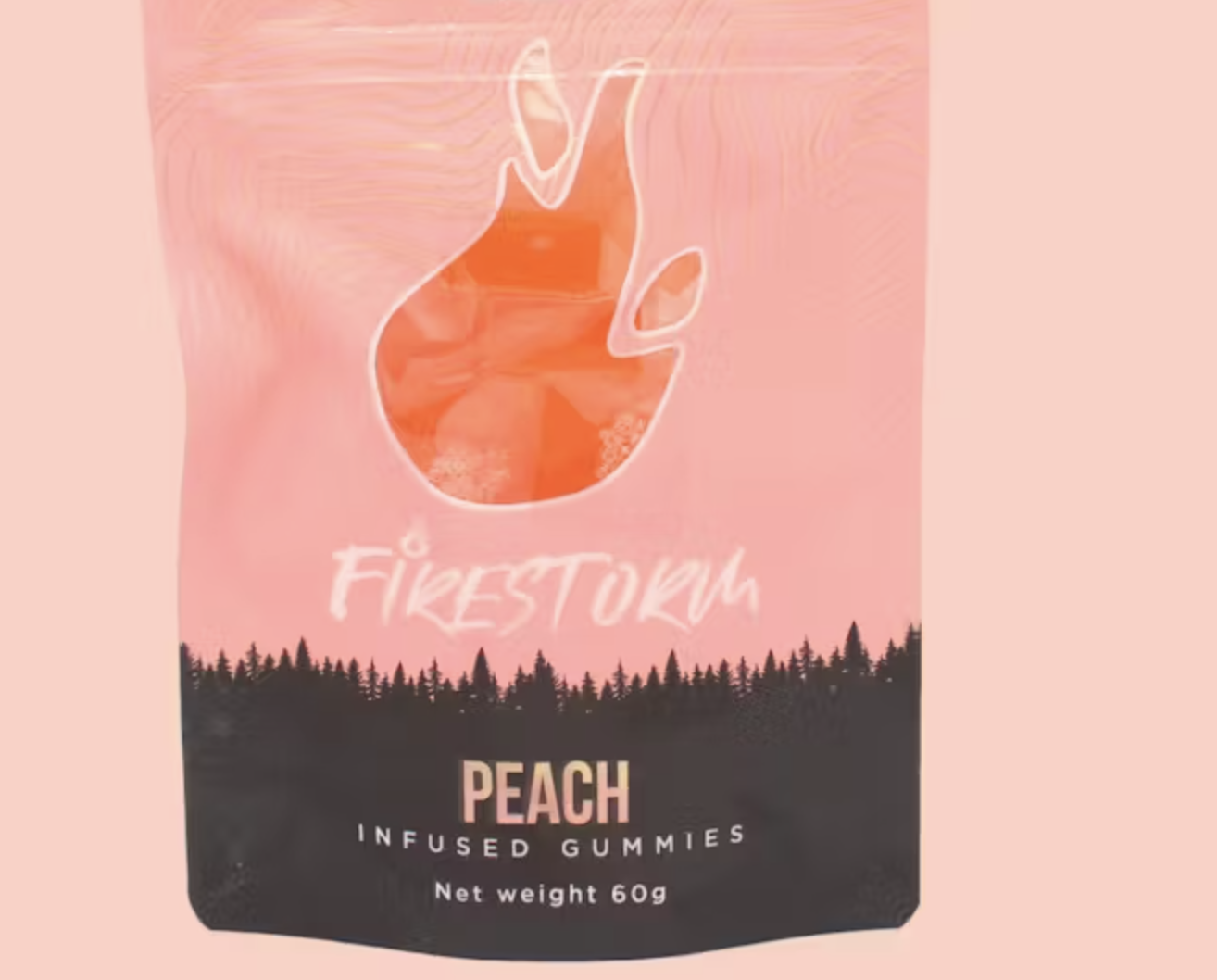 Photograph of product: 100mg CBD Gummies | Peach