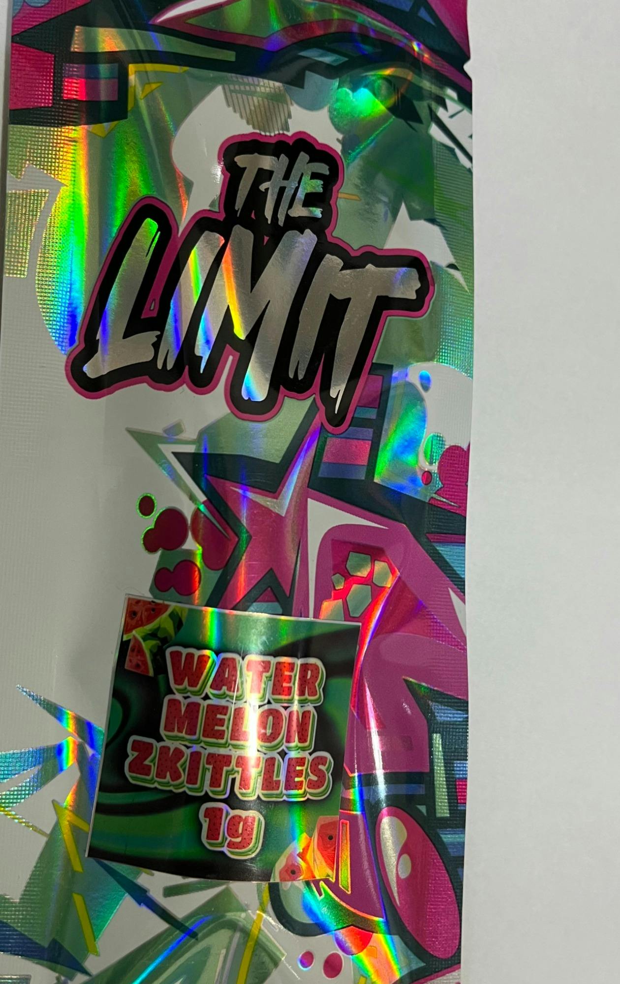 Photograph of product: LIMIT | WATERMELON ZKITTLES | LIVE RESIN | DISPOSABLE | 1G
