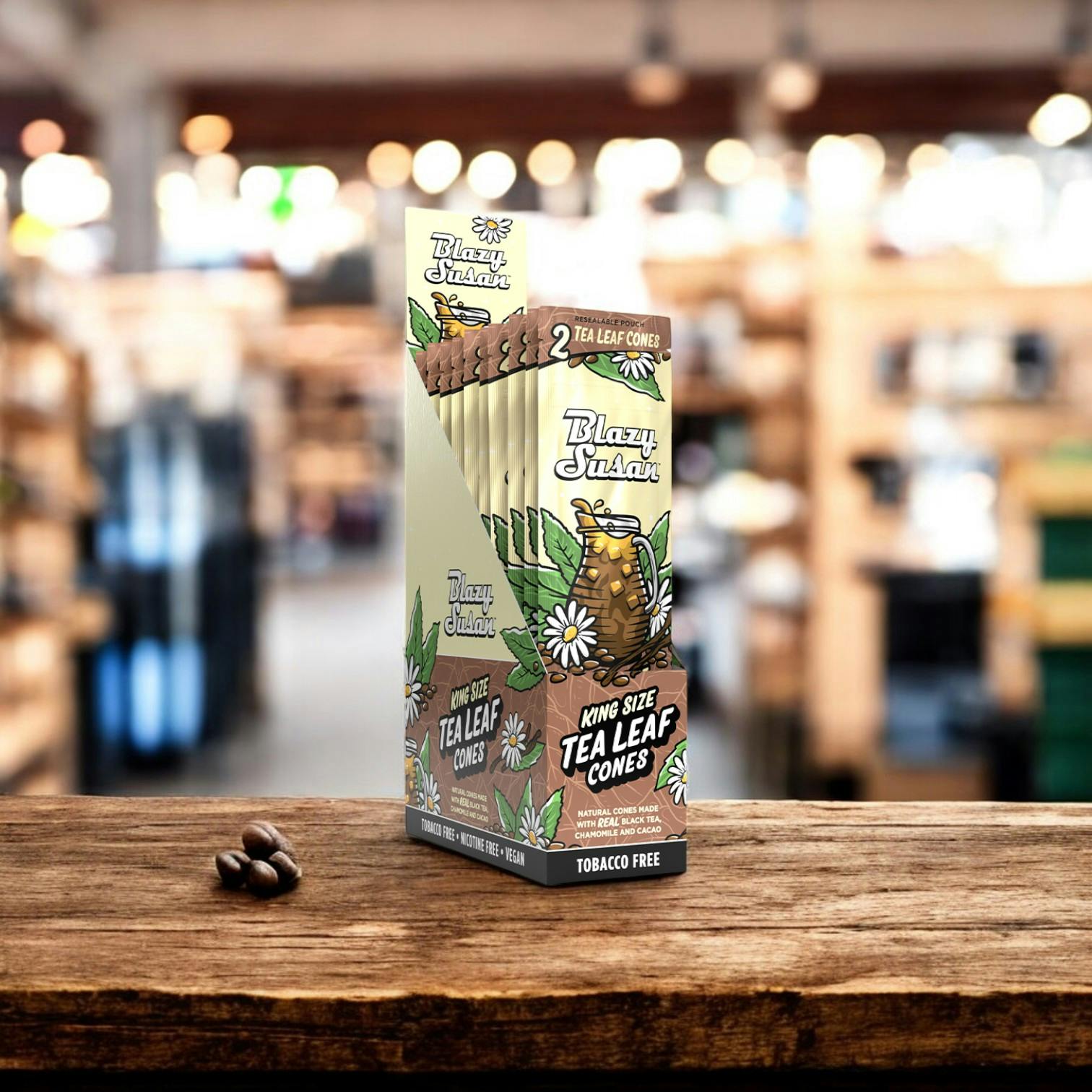 Photograph of product: BLACK TEA - KING SIZE - TEA LEAF WRAPS - 2 PACK - One Size