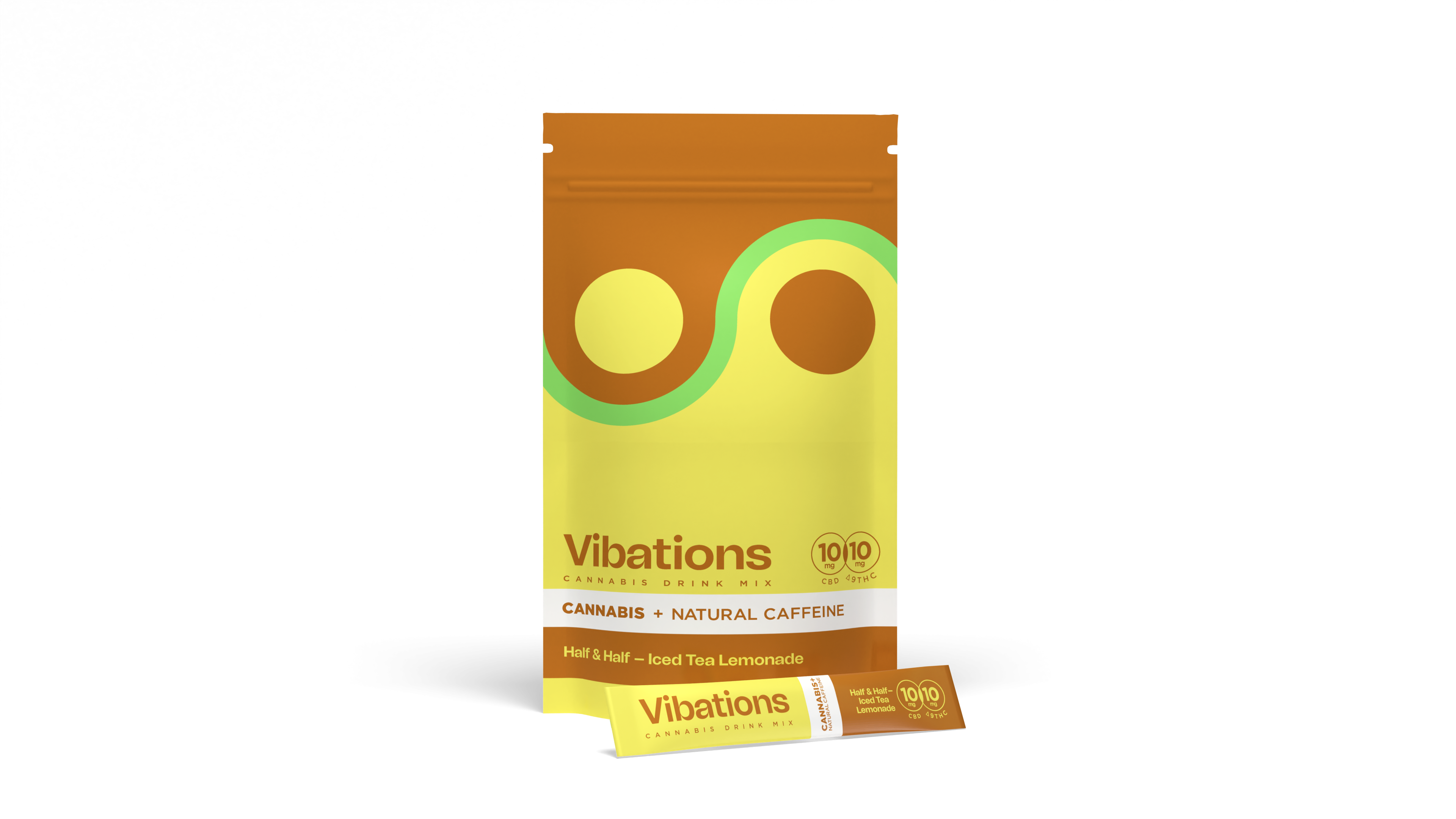 Photograph of Product: Half & Half Iced Tea Lemonade 1:1 "Drink Mix" 10pk [10mg CBD: 10mg THC]