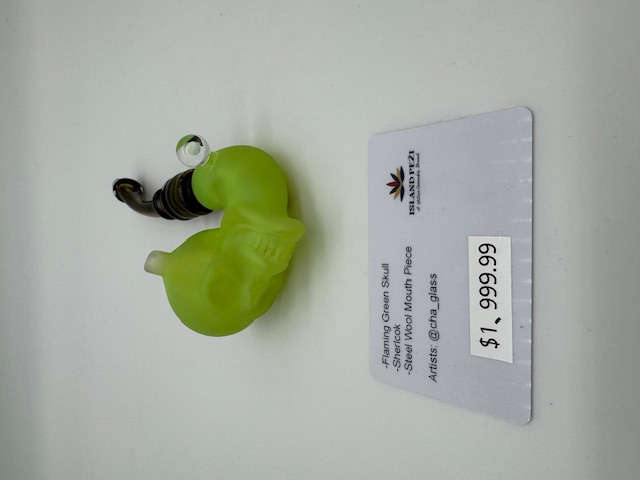 Photograph of product: JN Lime Green Skull Bowl