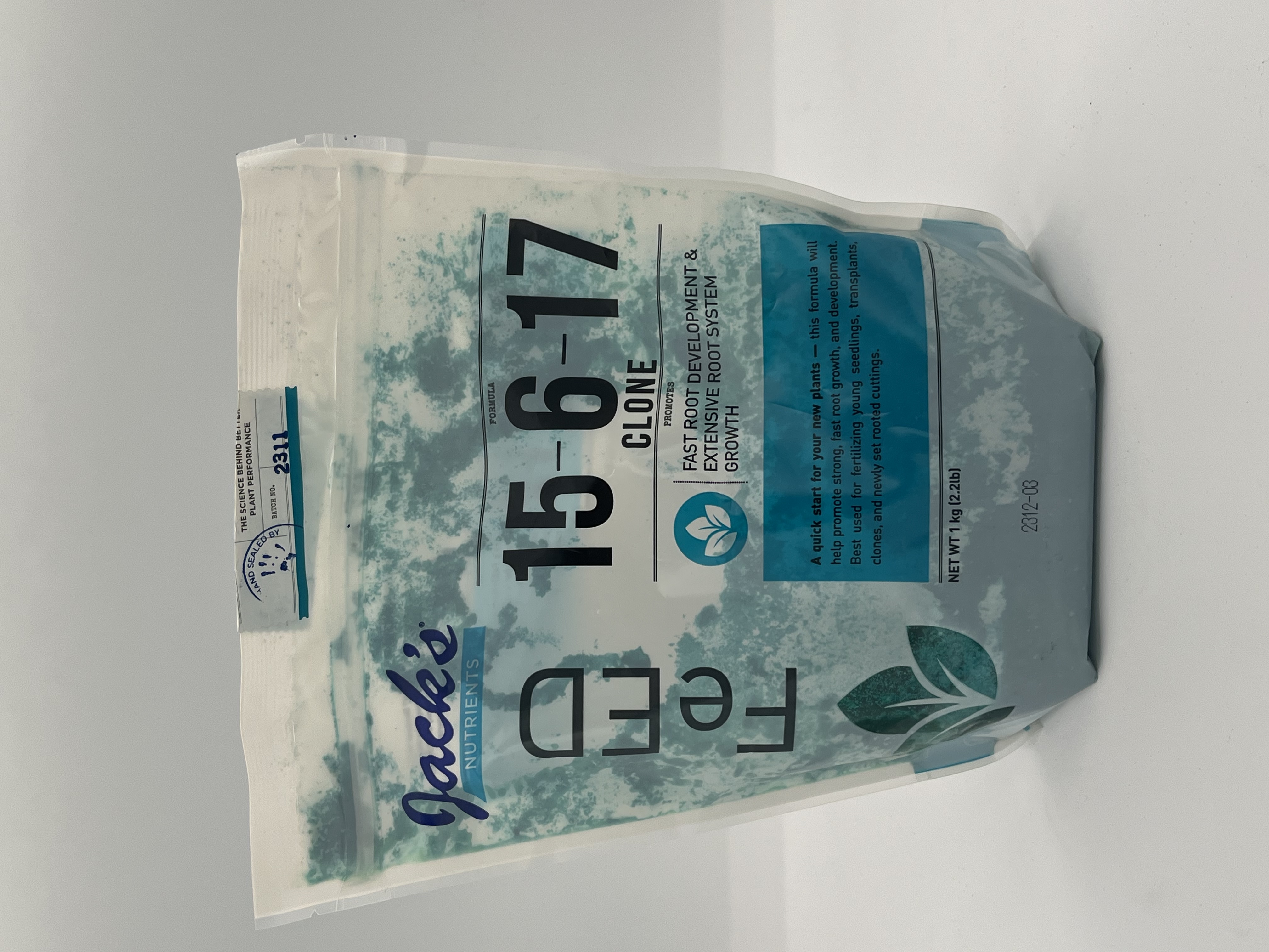 Photograph of product: Jacks | 15-6-17 Clone Starter 1kg