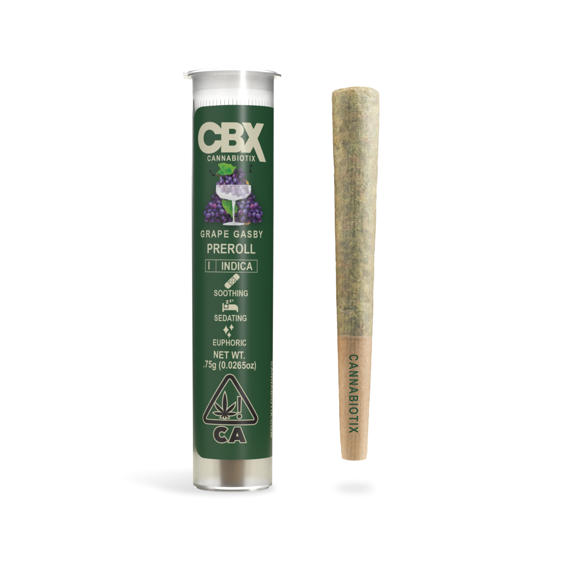 Photograph of product: Cannabiotix - Grape Gasby (Oui'd) Preroll