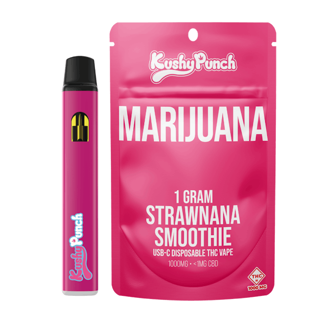 Photograph of product: Strawnana Smoothie | 1g Disposable - 