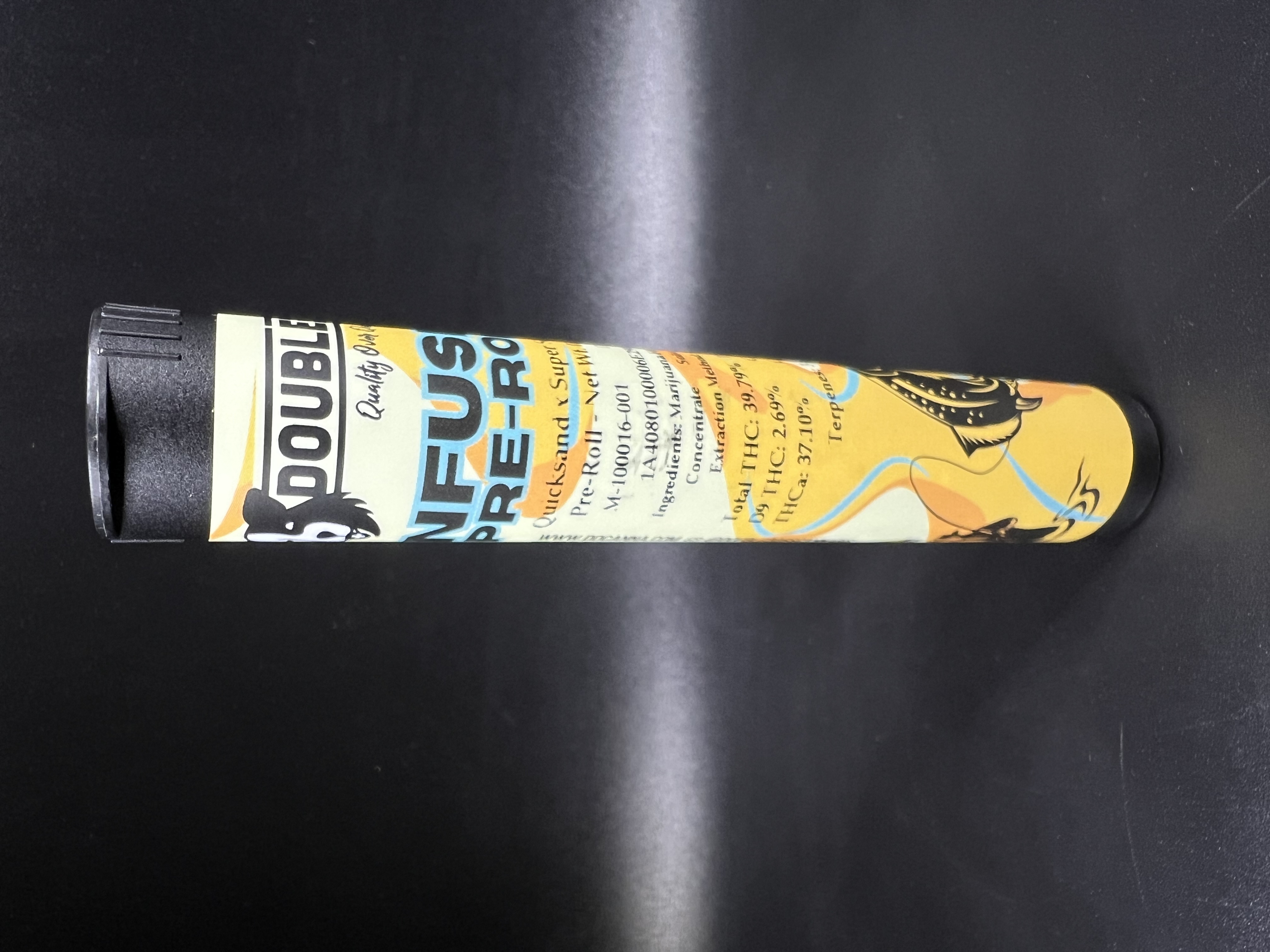 Photograph of product: LA Kush Cake x Lemon Cherry Sherbet - Double Dogs Infused Pre-roll