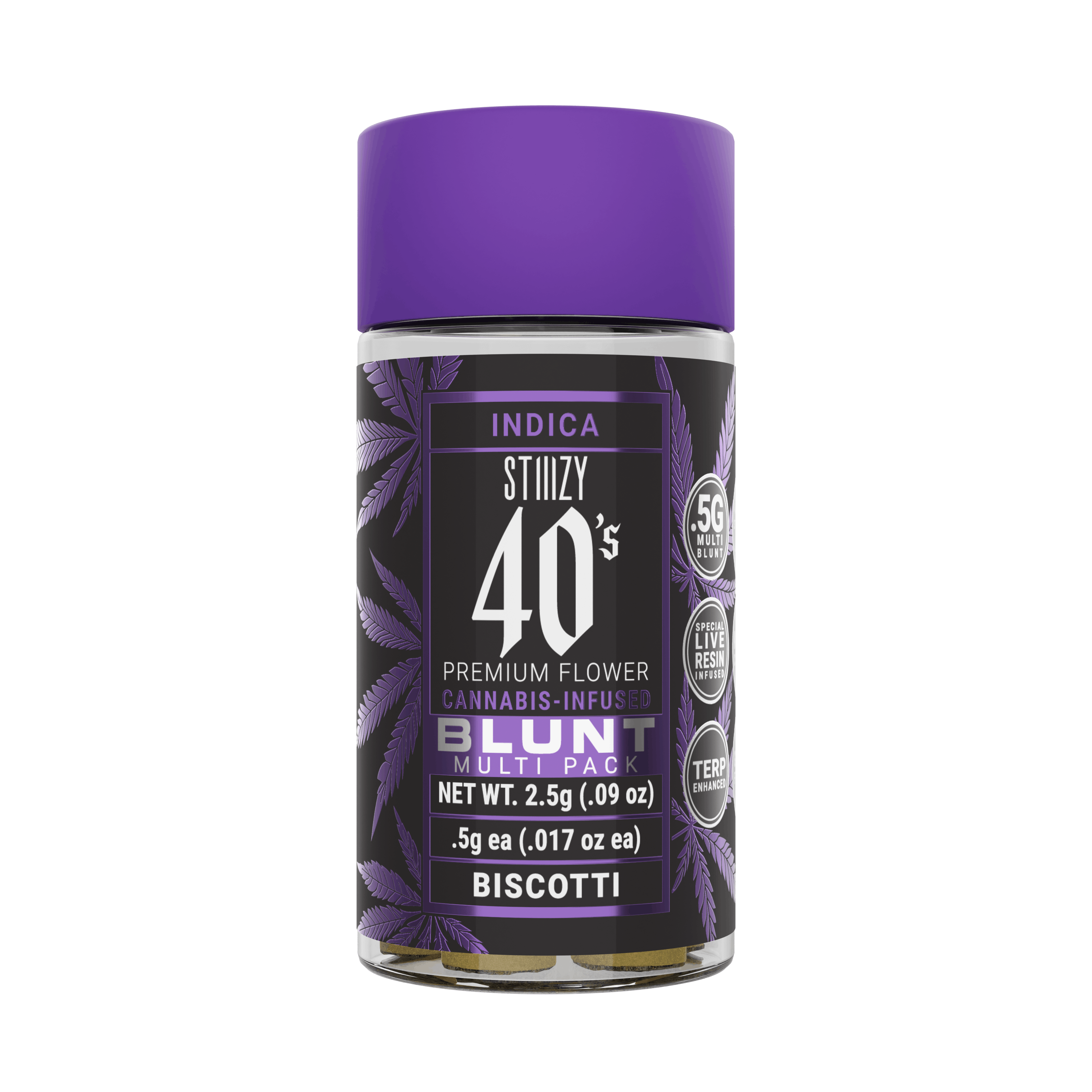 Photograph of product: .5G 40S MINI BLUNTS - BISCOTTI