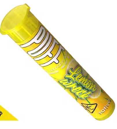 Photograph of product: 1g Lemon Wreck Preroll - PUFF