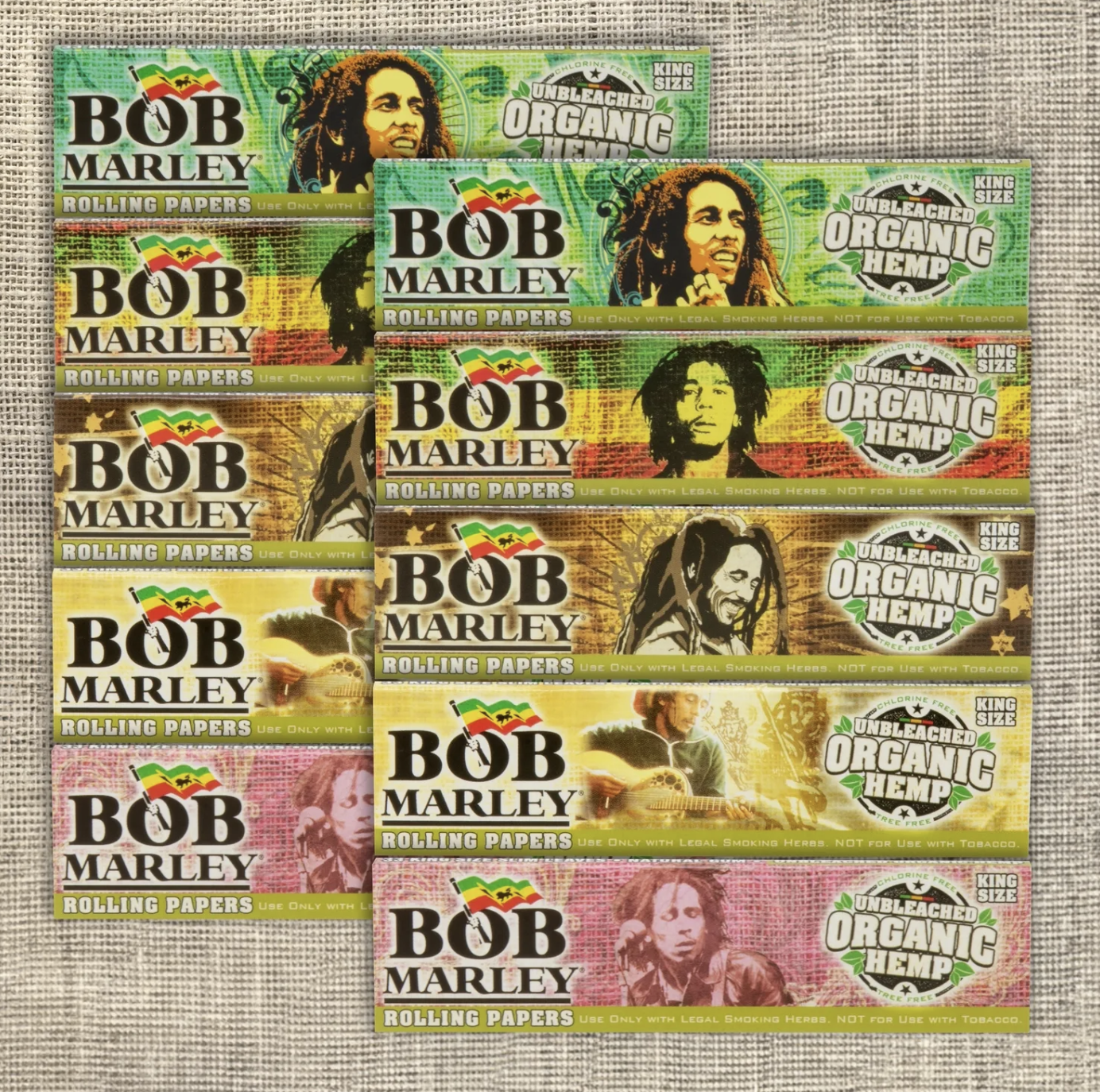 Photograph of product: Bob Marley Unbleached Rolling Papers - King Size